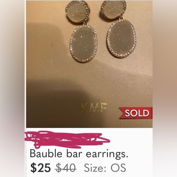 Earrings Shimmery Butterflies, Sugar Fix by Bauble Bar, Nickel Free - Picture 6 of 12